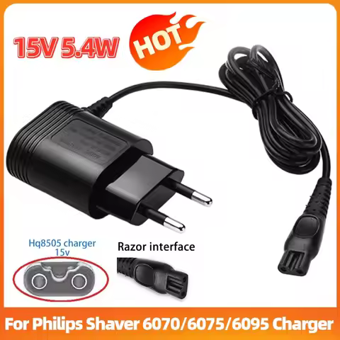 1-5PCS HQ8505 15V Razor Blade Charger for PHILIPS Shaver Series 6070/6075/6095 Power Supply Adapter 