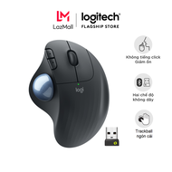 Chuột không dây Công Thái Học Logitech Ergo M575 | M575s Silent - Bluetooth USB USB 2.4Ghz Trackball