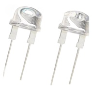 (10PCS) F8 8mm Straw Hat LED Emitting Diode Micro Indicator White Red Green Blue Yellow Orange UV RG