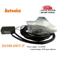 Autonics BJ100-DDT-P Photo Sensor 12-24VDC Sensing distance 100mm PNP Per unit