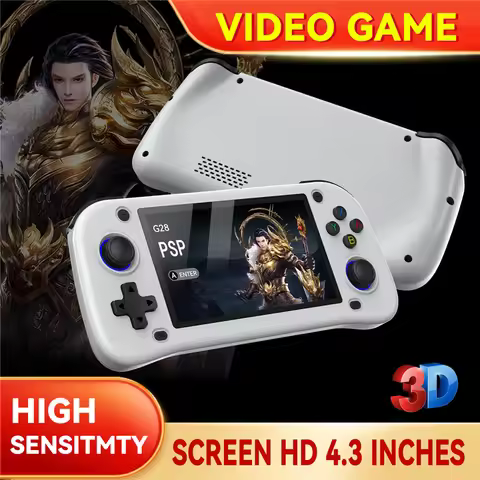 G28 Game Consoles 4.3 Inches IPS Screen Handheld Game Players Linux System Emulator Portable Console