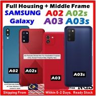 (+Frame) Full Set Back Housing Back Cover Compatible For SAMSUNG Galaxy A02 / SAMSUNG A02s / SAMSUNG