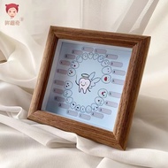 Baby teeth storage Box Wooden Photo Frame Boys Girls Commemorative Meaning Ready Stock 26.8.2