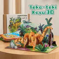 Brachiosaurus 3D Puzzle Toy DIY Dinosaur Wooden Puzzle 3D Puzzle Toy