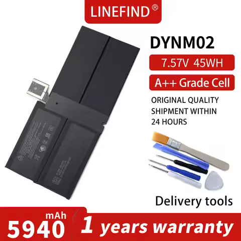 LINEFIND DYNM02 Laptop Battery for Microsoft Surface Pro 5 1796,Pro 6 1807 1809 12.3'' Series Tablet
