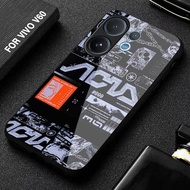 VIVO V60 Glass Softcase - Latest VIVO V60 HP Casing [M351] VV Casing - Cool Aesthetic Motif - Cellph