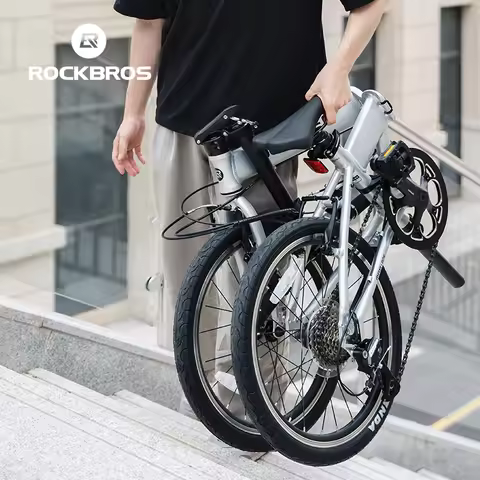 ROCKBROS Folding Bike Aluminium Alloy Frame 20 inch Bike Shimano 8-speed V Brake City Riding Lightwe
