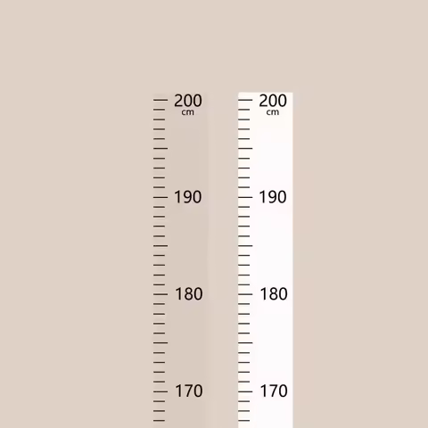 PVC Height Wall Sticker For Child Wall Height Measuring Ruler Stickers Height Chart Wall Sticker For
