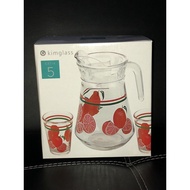 Kimglass teapot~jus set~Teapot set 5 pcs