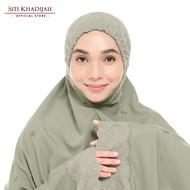 Siti Khadijah Telekung Broderie Tiara in Ash Green