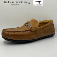Kangaroo Men Premium Leather Casual Comfort Slip-On Low Cut Vintage Shoes Kasut Lelaki Kulit 9502