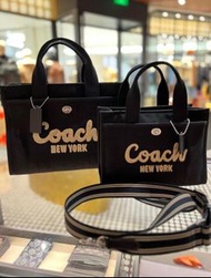 全新保真 Coach 蔻馳爆款牛仔托特包 帆布Tote 20 香港發貨