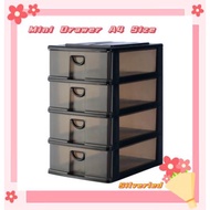 Mini Drawer A4 2 Tier 3 tier 4 Tier 5 Tier Black Color