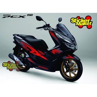 stiker cuting body honda pcx 150 cuting stiker motor honda pcx 150 termurah