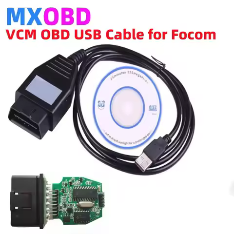 FoCOM Device OBD USB Interface for Ford VCM OBD Diagnostic Cable Focom VCM OBD Focom Ford OBDII Car 