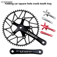 CCE_1 Set 46T 56 58T Chainring Crank Square Hole Hollow Aluminium Alloy Impact Resistant Chainwheel Crank for Cycling