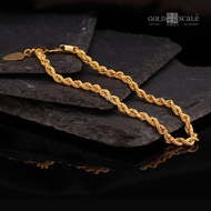 916 Gold Rope with S Hook Bracelet