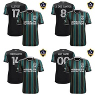 XY [GR] เสื้อกีฬาแขนสั้น ลายทีมชาติฟุตบอล LA Galaxy Away Chicharito Lletget Santos พลัสไซซ์ 2021-202