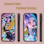 Casing For OPPO A53 Reno6z 6 Lite A78 A98 5G A3 Pro Reno 8t 4G kpop demon hunters rumi Pink aestheti
