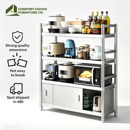 Comfort Haven Furniture Co. Stainless Steel Kitchen Cabinet Rack Multifunction Storage Organizer