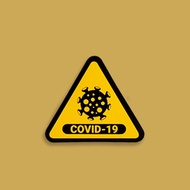 HP GRAFTAC STICKERS - COVID19 VIRUS - AESTHETIC LAPTOP STICKERS, CELLPHONE ACCESSORIES, WATERPROOF, 
