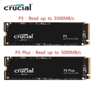 Crucial P3 Plus PCIe 4.0 500GB 1T 2TB SSD P3 4tb NVMe M.2 2280 Gaming solid state drive For Laptop Desktop 100% Original