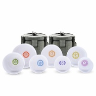CVNC 432Hz ±10 Cents 6-12" Chakra 7pcs Quartz Crystal Singing Bowl Set Sound Healing Reiki Cases