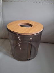 木質蓋透明紙巾盒