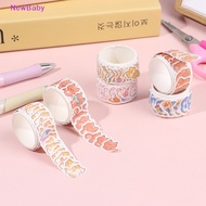 Newbaby 100Pcs Roll Washi Paper Kawaii Kartun Hewan Washi Masking Tape