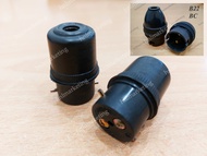 24PCS BC ADAPTOR B22 BULB BLACK LAMP HOLDER CONNECTOR