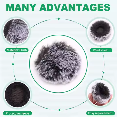 5Pack Windscreen For Hollyland LARK MIX 02 Wireless Microphone Transmitters Microphone Wind Muff Foa