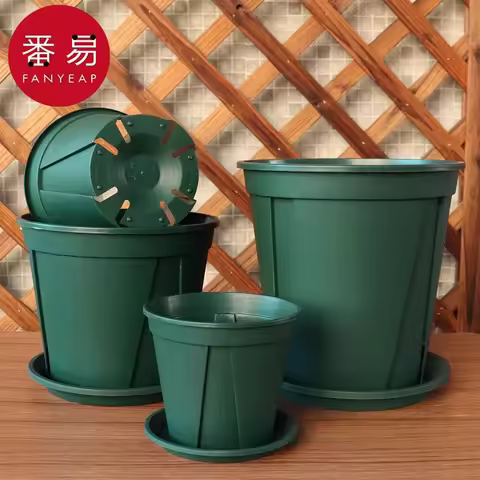 Flower pot/root control/Aoyama A1P49-horticultural plastic thickened large simple breathable flower 