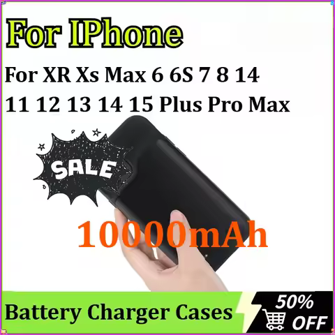 For IPhone11 12 13 14 15 Pro Max Battery Charger Case for IPhone XR Xs Max 6 6S 7 8 14 15 Plus Power