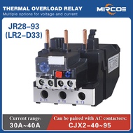 JR28เครื่องวัดพิกัด (LR2-D) สำหรับ CJX2คอนแทค AC (LC1-D) LR2-D13(1-1.6A) (2.5-4A) (4-6A) (7-10A) (9-