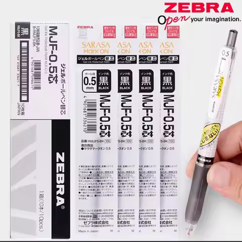Japan ZEBRA Gel Pen Refill Does Not Smudge MJF-0.5/0.4MM Press Neutral Waterproof Ink JJ77 Original 