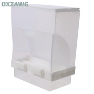 OXZAWG Parrot Automatic Spill Food Box, Plastic Transparent No-Mess Bird Feeder, Easy To Use and Mai