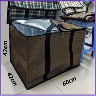 Large box-shaped thermal bag, large size delivery bag 60x42cm, height 42cm. tx129
