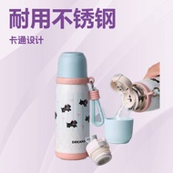 New316High-Value One Cup Two Lids Stainless Steel Men and Women Portable Handle Cup Outdoor Double D