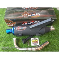 HUN PIPE OPEN PIPE W/ SILENCER FOR MIO I 125 M3 / MIO SOUL I 125 (3N1 RACING MONKEY)