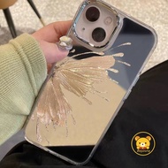 New Year Glitter Butterfly Mirror Phone Case For OPPO A98 A79 A59 A16K A16E A2M A3X A3 A2X A2 Pro In