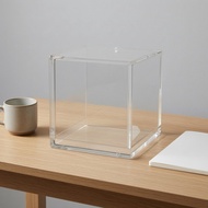Clear Acrylic Display Case Transparent Cube Display Case Diorama Dust Cover Square Dustproof Showcas