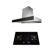 [ติดตั้งฟรี! แบบจัมพ์ ไม่รวมเจาะท็อปเคาท์เตอร์]  TEKA เตาฝัง+เครื่องดูดควัน GBLUX782G+DHW90TO