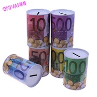 GIOVANNI1 Kotak Uang Kreatif 1Pcs Tahan Lama Koin Hias Euro Deposit Bo