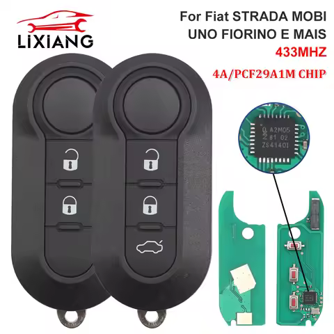 LIXIANG Replacement Folding Flip Remote Car Key FOB 2/3Buttons 433.92 MHz 4A/29A1M CHIP For Fiat STR