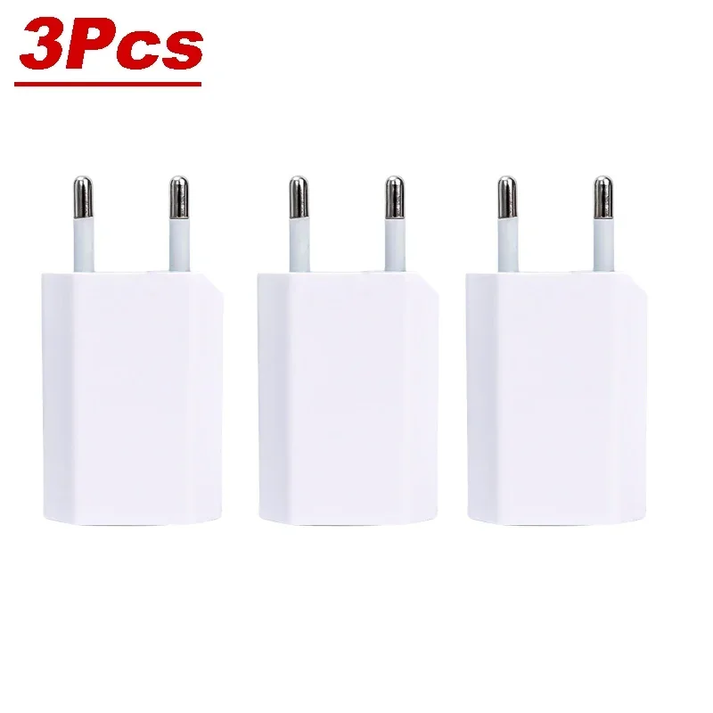 5/1Pcs Universal 5V 1A EU Plug USB Wall Phone Charger For iPhone iPad Samsung Xiaomi Redmi Google Hu