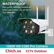 1080P HD Waterproof 360 v380 pro CCTV Camera Durable Design for all Weather CCTV Camera for house CCTV Camera WiFi 360 wireless outdoor CCTV wireless connect phone with speaker IP Camera Night Vision for Baby Monitor Home Monitor