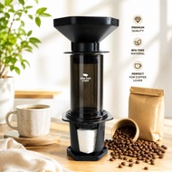 MESIN One Two Cups T35066 Manual Coffee Maker Hand Press Espresso Aeropress Maker Coffee Press Tool 