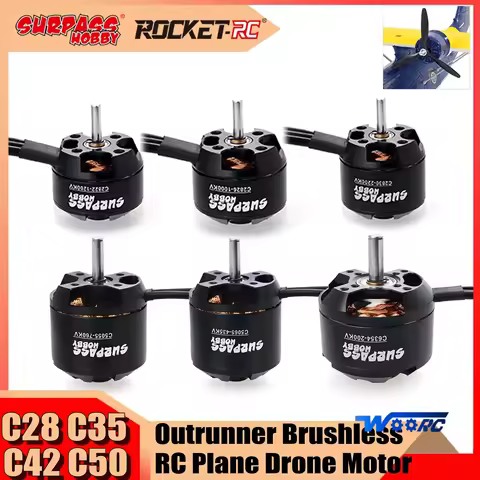 Surpass Hobby 2822 2830 3530 3542 3548 4250 4260 5055 5065 6354 Brushless Motor for RC Fixed-wing FP