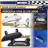 Car Perodua Viva Elite 2009 - 2014 Outer Door Handle Cover Chrome Black Exterior Accessories Pembuka