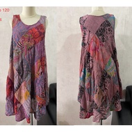 Bohemian beach dress patchwork dress free size beach dress